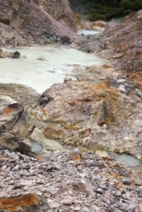 Sikaw altered grounds, sulfatara and bubbling pools, Mt. Baua